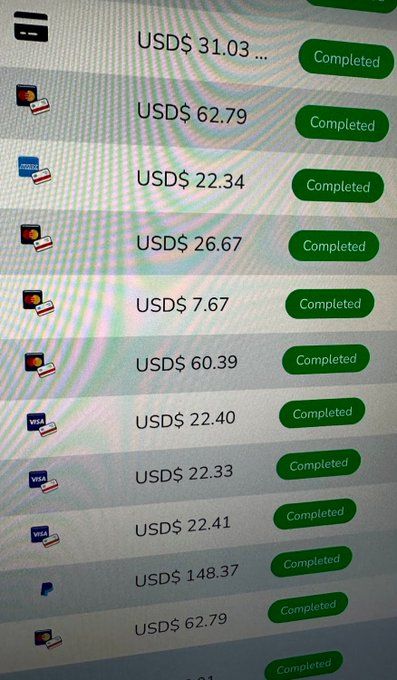 Multiple completed transactions